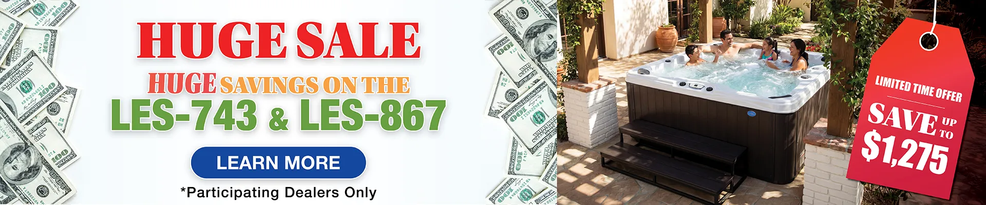 Calspas hot tub being used in a family setting - Murfreesboro